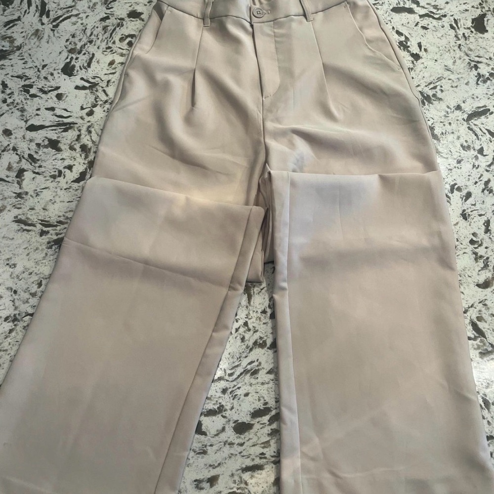 Love Tree Women's Cream Dress Pants